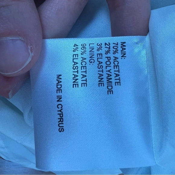 Karen Millen England Strapless Asymmetrical Ruffle Printed Dress Size 2 - Picture 5 of 6